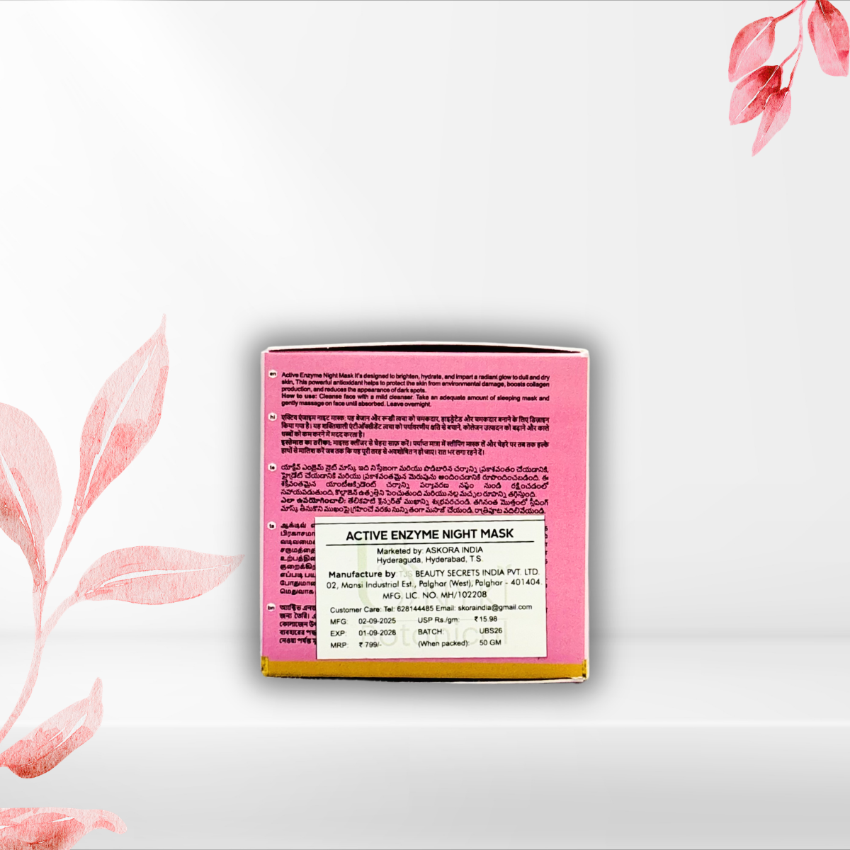 Active Enzyme Night Mask – Overnight Skin Repair & Glow Boost