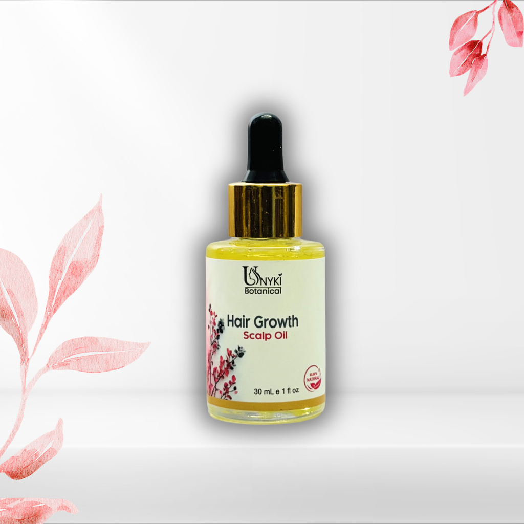 UNYKI Botanical Hair Growth Scalp Oil – Natural Nourishing Oil for Stronger, Thicker Hair (30ml)