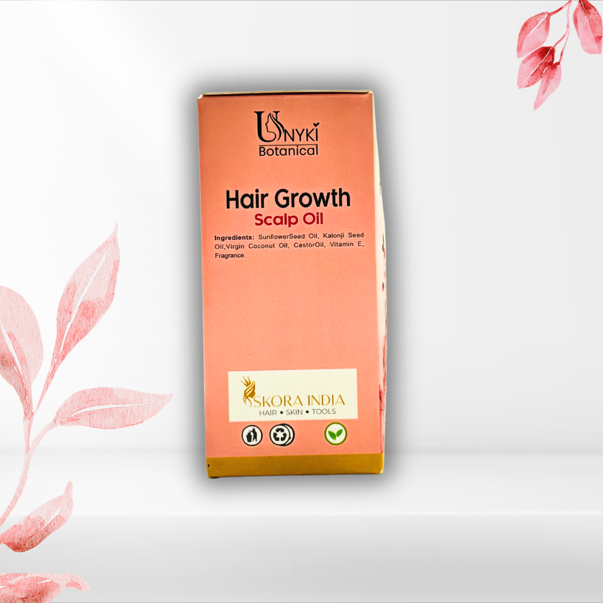 UNYKI Botanical Hair Growth Scalp Oil – Natural Nourishing Oil for Stronger, Thicker Hair (30ml)