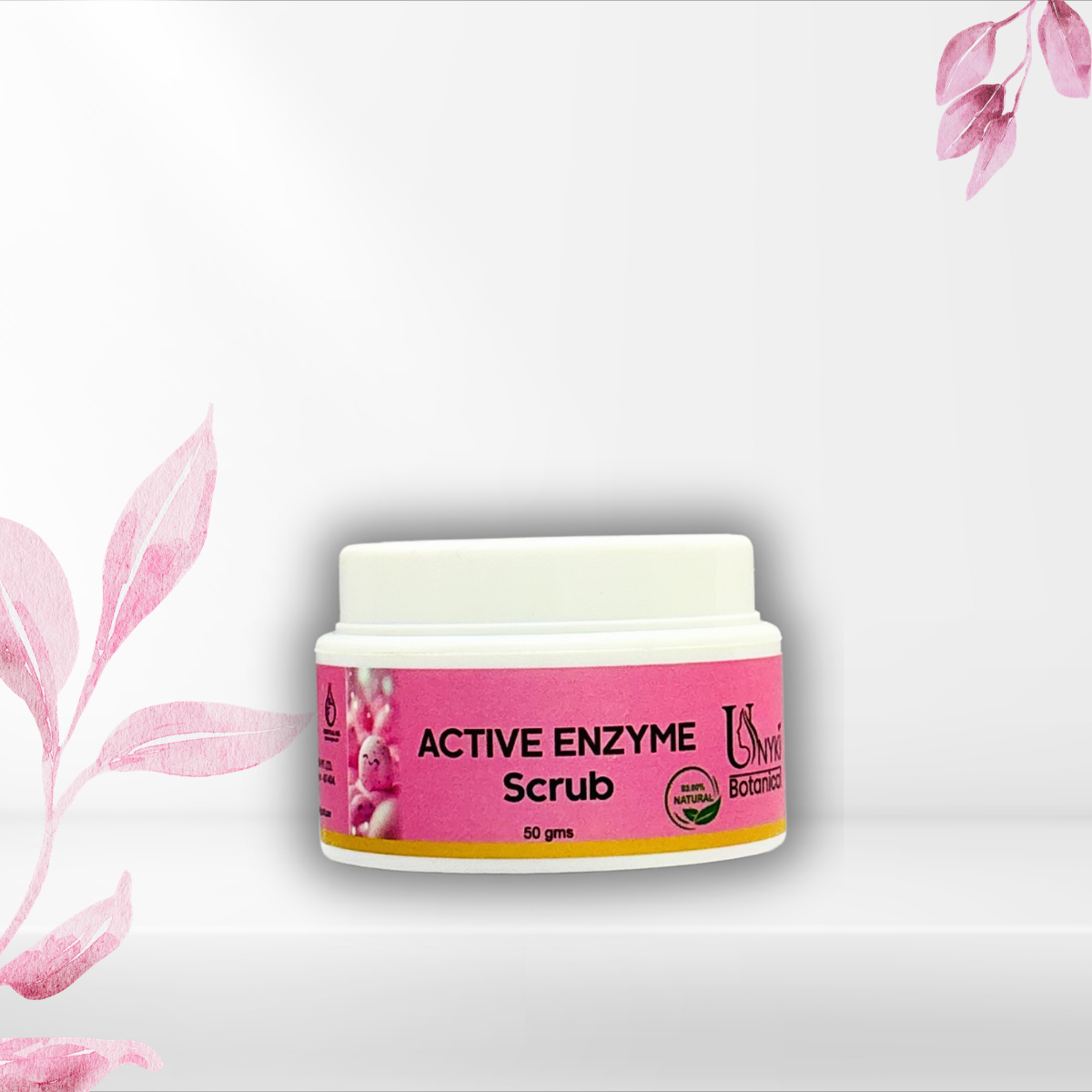 UNYKI Botanical Active Enzyme Scrub – Gentle Exfoliating Face & Skin Scrub (50g)