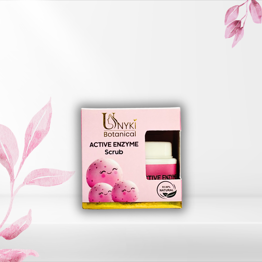 UNYKI Botanical Active Enzyme Scrub – Gentle Exfoliating Face & Skin Scrub (50g)