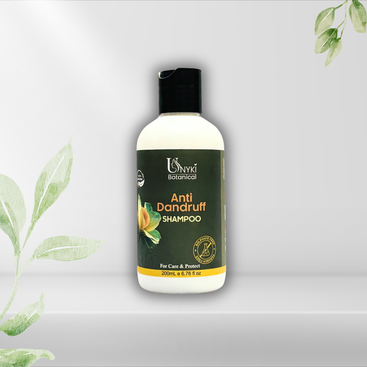 Unyki Botanical Anti Dandruff Shampoo – Scalp Care & Flake Control (200ml)