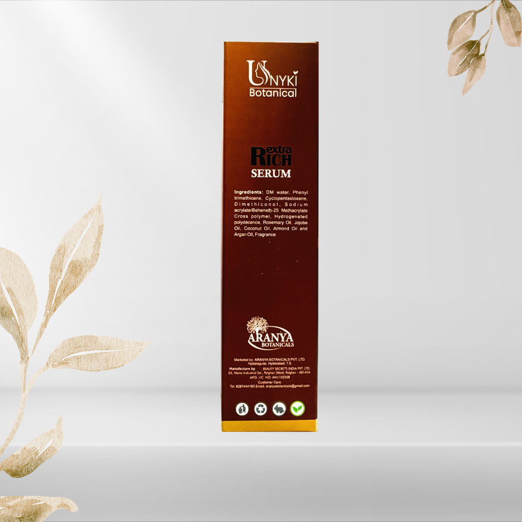 Unyki Botanical Extra Rich Hair Serum – Smooth & Shiny Anti-Frizz Treatment (100ml)