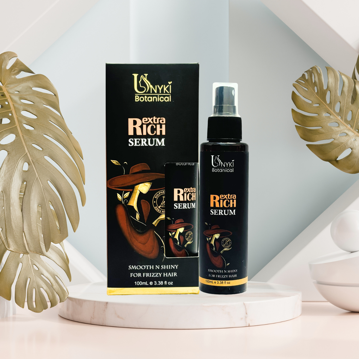 Unyki Botanical Extra Rich Hair Serum – Smooth & Shiny Anti-Frizz Treatment (100ml)
