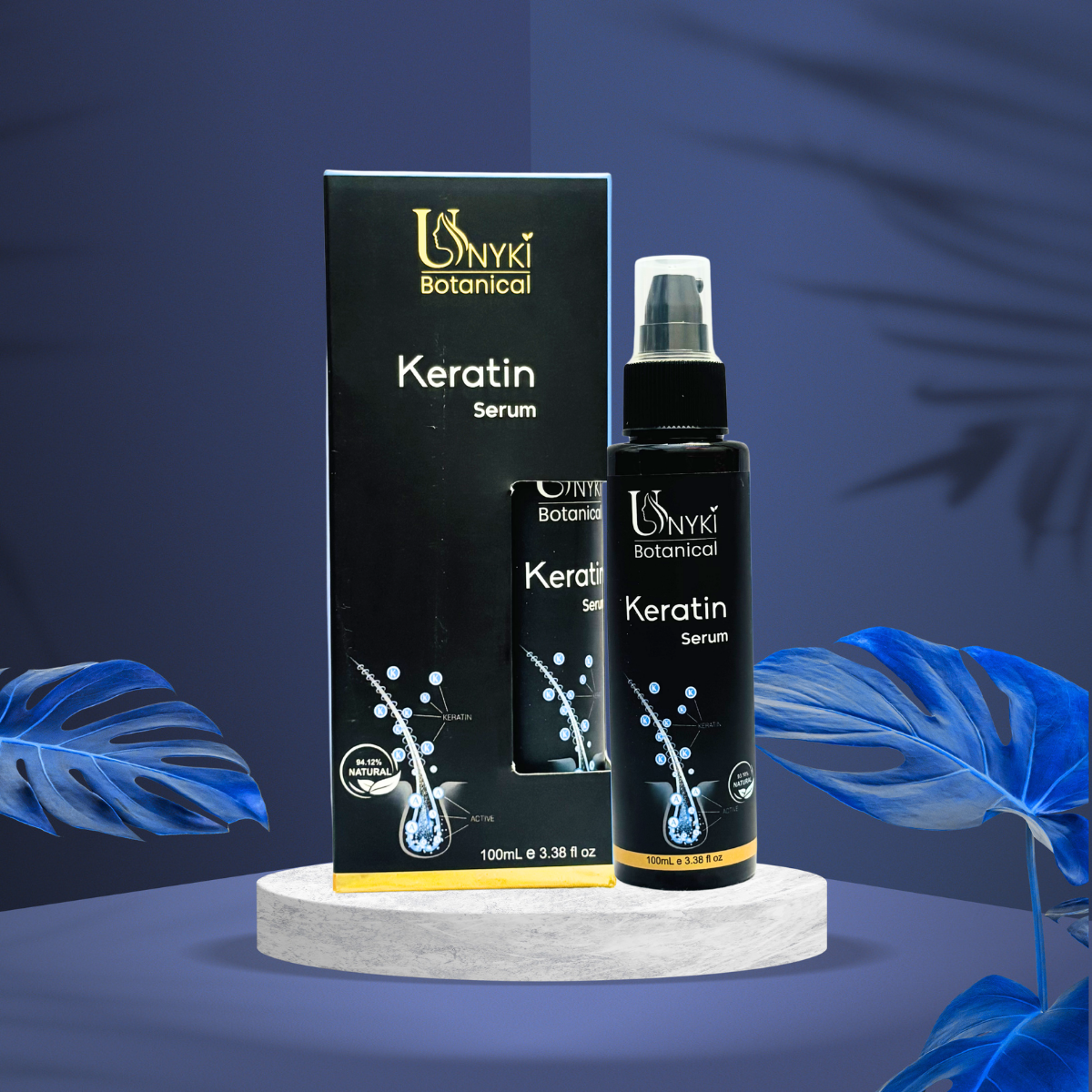 Keratin Hair Serum – Frizz Control & Smooth Shine Leave-In Serum