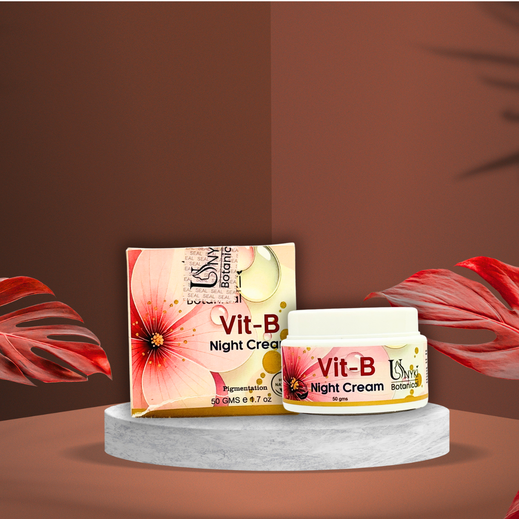 Unyki Botanical Vit-B Night Cream – Pigmentation Repair & Overnight Skin Renewal (50g)