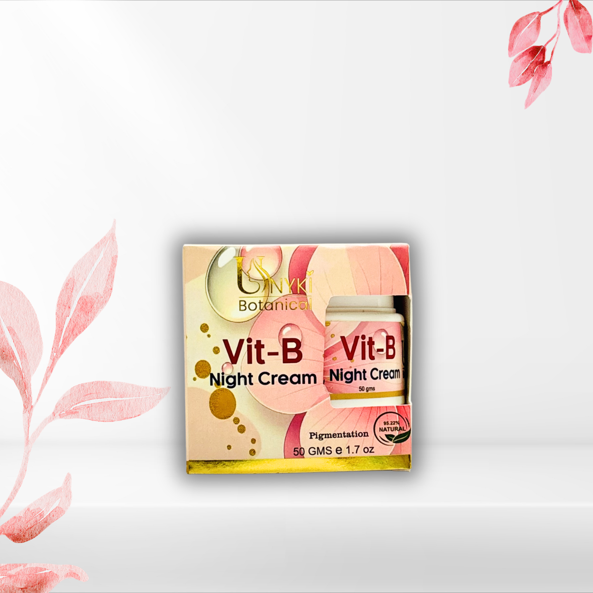 Unyki Botanical Vit-B Night Cream – Pigmentation Repair & Overnight Skin Renewal (50g)