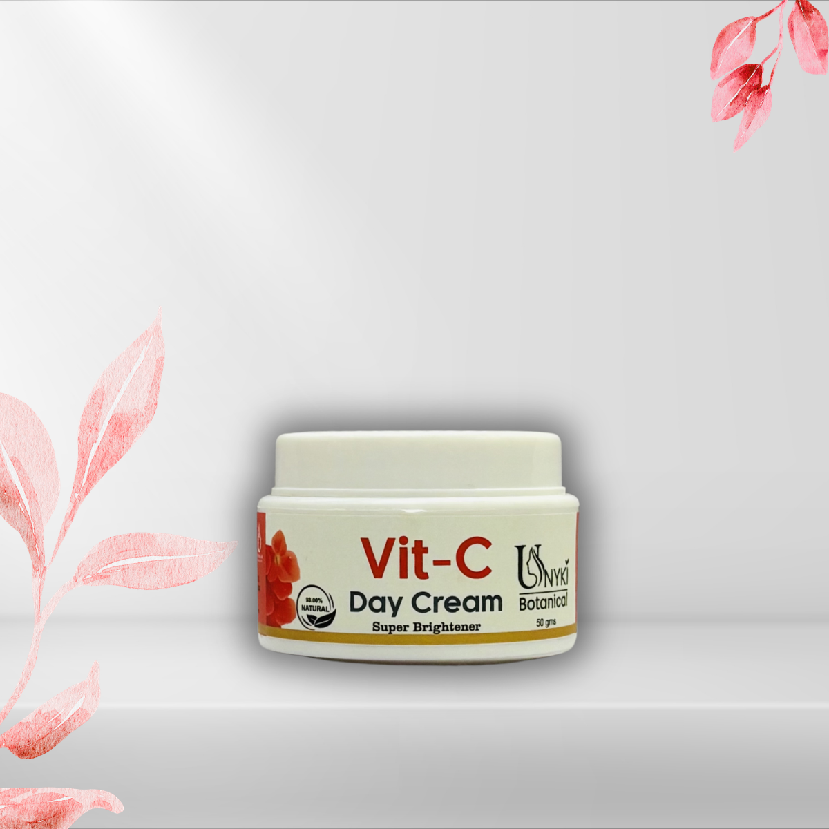 Unyki Botanical Vit-C Day Cream SPF 30 – Brightening Moisturizer & Daily Sun Protection (50g)