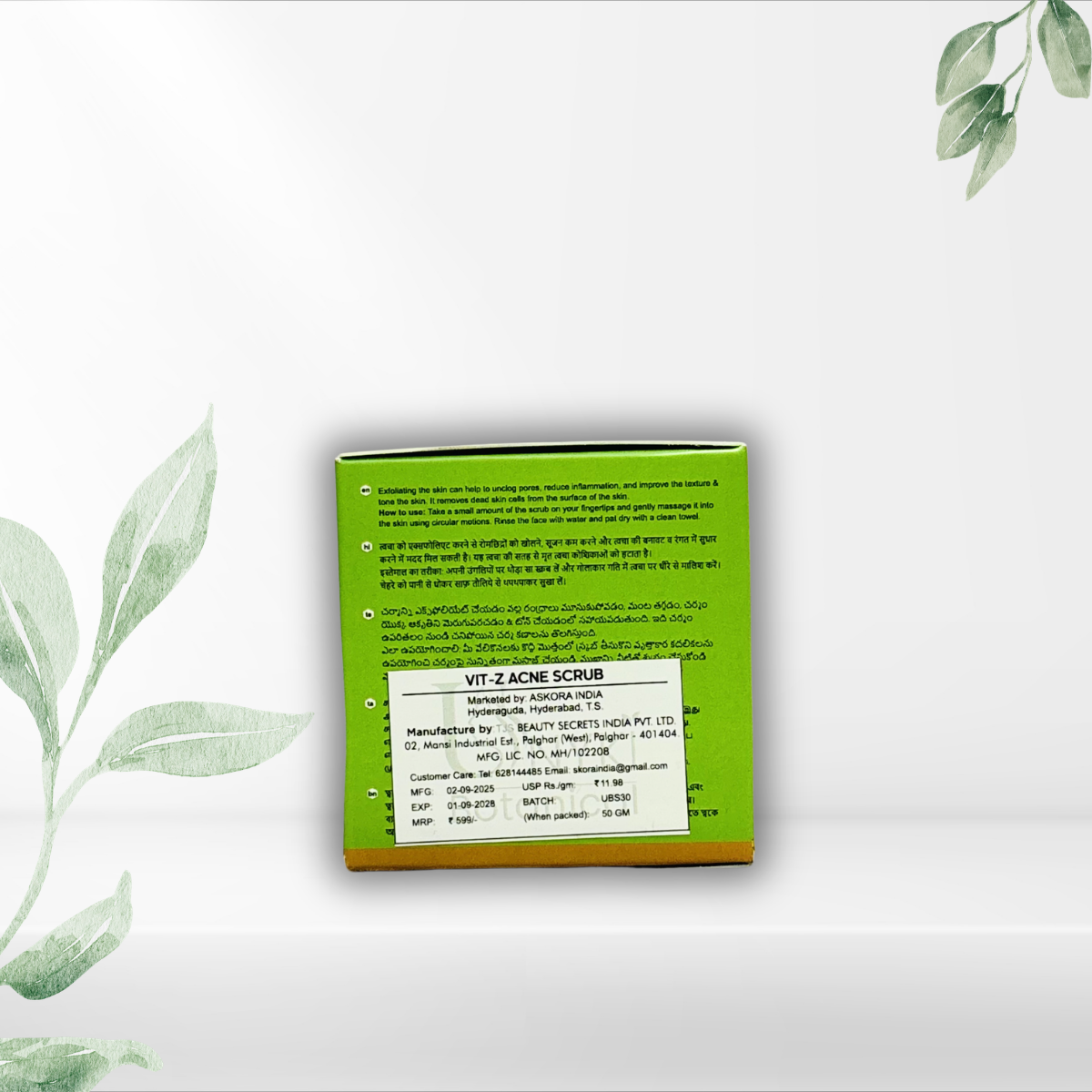 Vit-Z Acne Scrub – Deep Cleansing & Oil Control Face Scrub